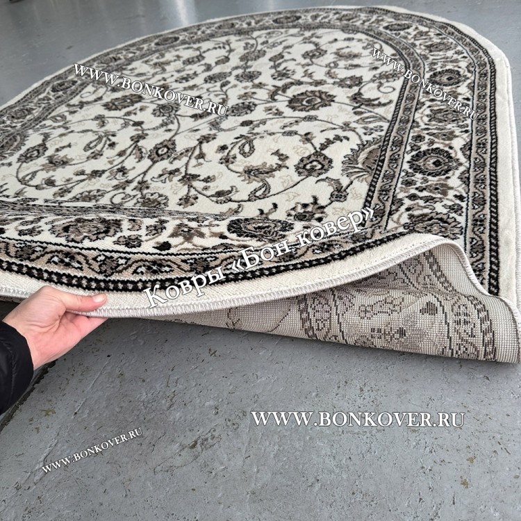 Российский Овальный Ковер Белый Дизайн 23860